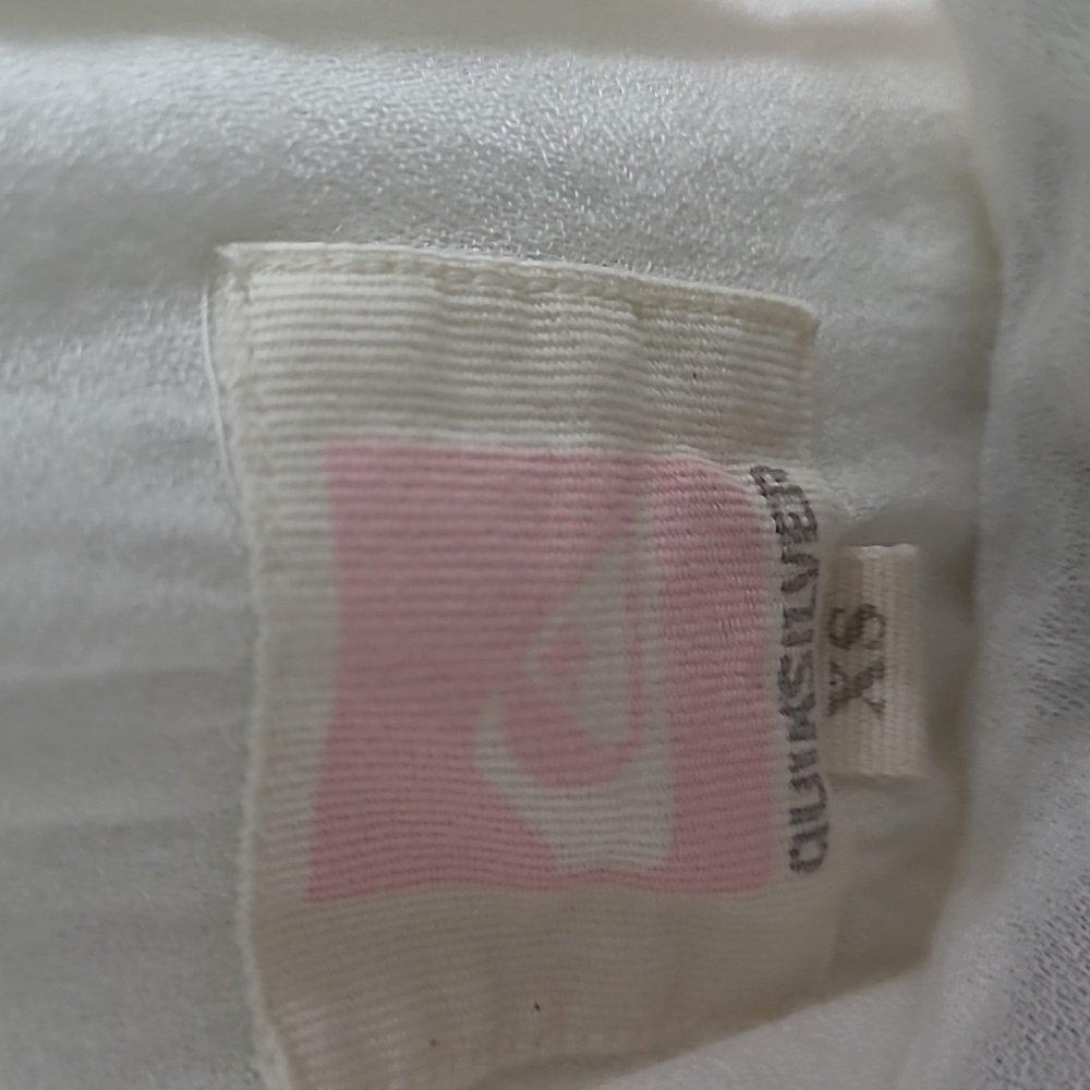 Quiksilver White Tiered Maxi Dress with Embroidered Yoke Summery Light Size Xs - Picture 9 of 10